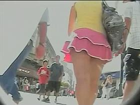 Amateur upskirt schoolgirl brunette teen