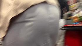 Upskirt at the register...