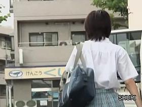 Panties sharking attack with lovable little gal being totally stunned