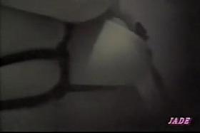 Sweet Japanese hairy dykes watched through a window