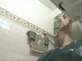 Blondy take a shower