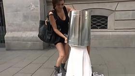 Beautiful Spanish slave disgraced outdoor