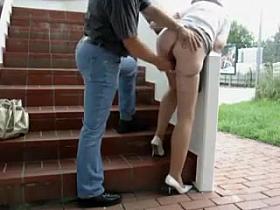 Wife Getting Fucked Outdoor