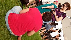 Huge Buttcrack in Student's Day