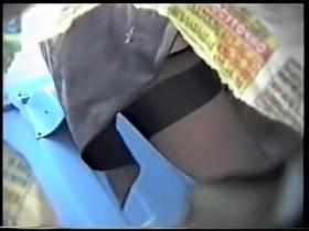 Stockings mature on toilet hidden cam pissing