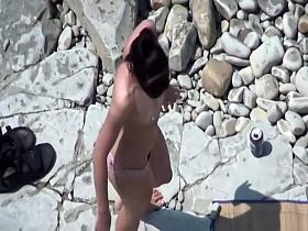 Flat chest but a fine bubbly ass