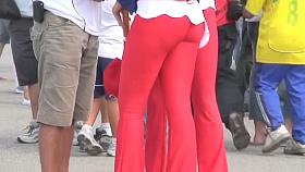 Super hot girls on the racing tracks caught on voyeur cam video