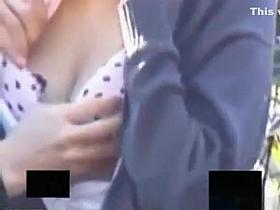 Real out door couple