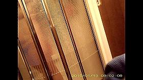 2 Hidden Cams on my wife getting into the shower