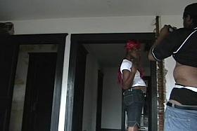 that guy's got a juvenile hooker in a abandoned abode