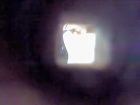 Nicely shaped girl spied changing before fitness