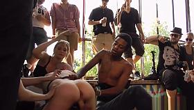 Berlin subs group fucked in abandoned building