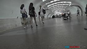 Best upskirt video of a blonde wearing a hot thong