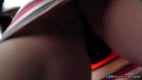 Very hawt redhead upskirt