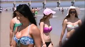 sexy beach milf jiggly tit spy 44