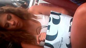 candid sexy legs in train 2015