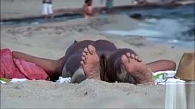 Naked goddess doing some sunbathing