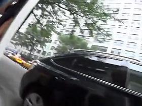 Nice ass girl in tight short skirt upskirt