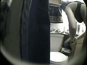 getting ready for a shower and a solo bit of playing with herself