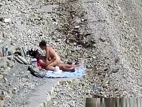 Nude woman blows and rides cock