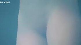 Hidden camera spying on two naked girls in hotel room