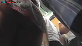 Public nude upskirt vids with funny panties under skirt