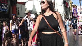 Pierced nipples upskirt