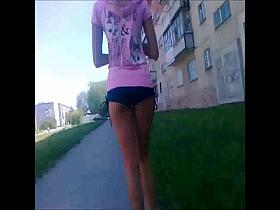 Teen In Minishort HOT ASS