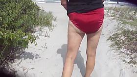 Playing at the beach