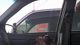 Nerdy redhead takes a look at the black schlong