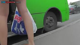 Cute summer costume upskirt vid