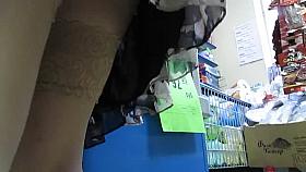 Stockings upskirt in market 1