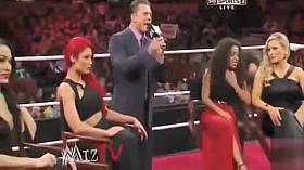 Perky nipple in the WWE ring