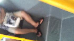 Hot teen mini white dress