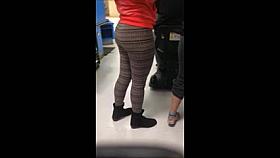 Spanish college student with phat ass in spandex.