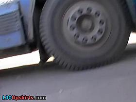 Nice-Looking upskirt arse that u will wish to smack