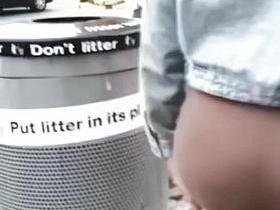 Huge Phatty Wearing Brown Spandex!!!