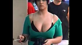 Streetscene Big Boob Girl