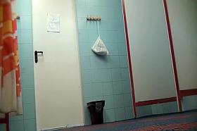 Milf got spied in a female locker room