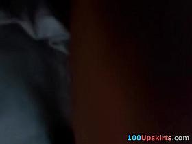 Great bow-over golden-haired up petticoat