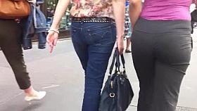 Ass voyeur 21 - Ass with tanga (+ ugly face)