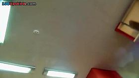 Hotty wearing very petite strap up petticoat