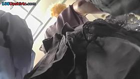 Pink panty upskirt footage