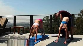 Yoga Girls Make Out With Teacher