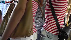 Hotty with worthy soft arse upskirting