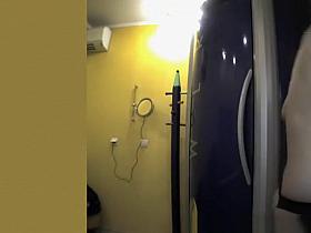 Two brunette gals caught in tanning room