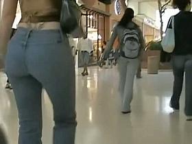 Tramp stamp and perfect ass in a hurry