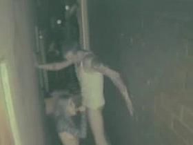 Amateur fuck in alley out of club