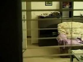 window voyeur-girl masturbates