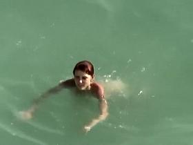 They struggle to fuck in the water